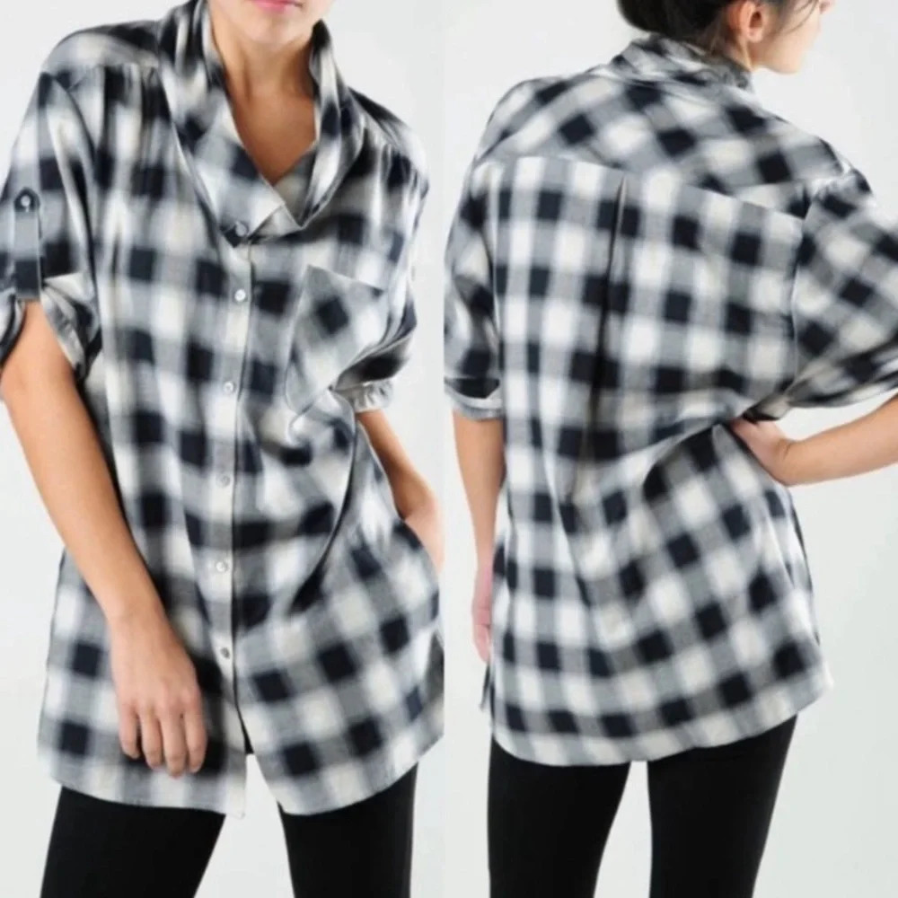 Vince Plaid Button Down Shirt Size XS